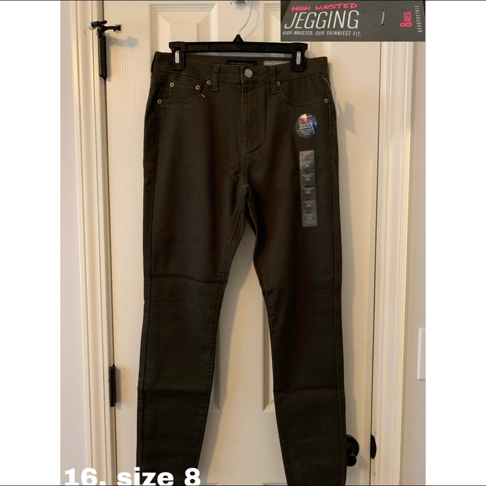 aeropostale olive green jeggings